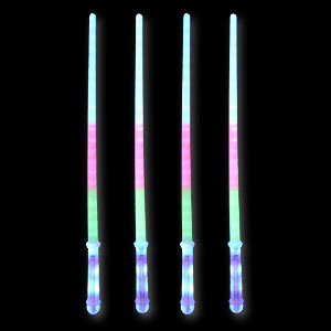 579-033 LED Neonschwert Kristall Tricolor