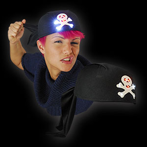 0579-072 LED PIRATEN BANDANA